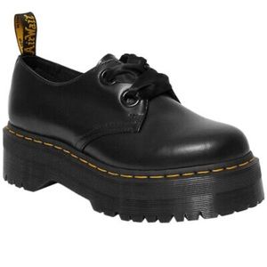 Dr.Martens Womens Shoes Holly Casual Platform Lace-Up Leather /Size 8